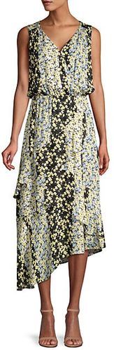 Pippin Floral Asymmetrical Midi Dress