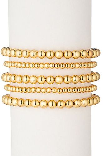 The Luxe Collection 4-Piece Emma 18K Goldplated Bracelet Set