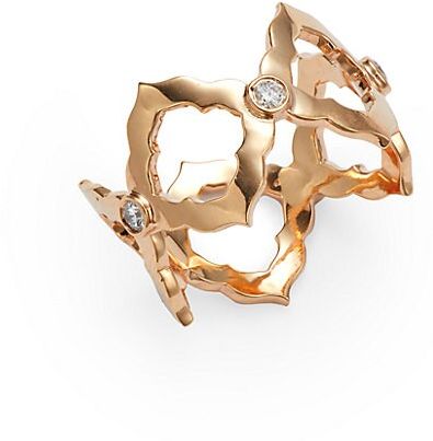 Chloe 18K Rose Gold & Diamond Cutout Ring