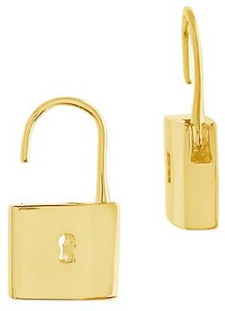 Open Lock Dangle Earring