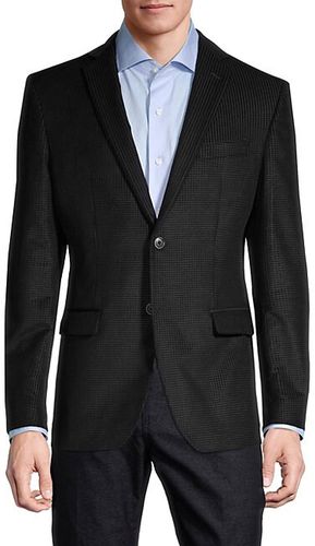 Standard-Fit Bedford Graph Check Cotton-Blend Sportcoat