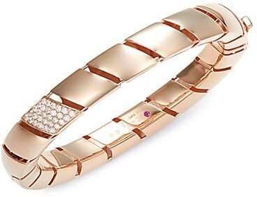 18K Rose Gold & Diamond Bracelet