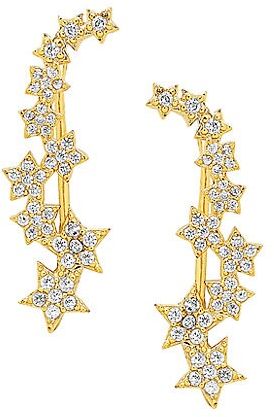 Star Crystal Crawler Earrings