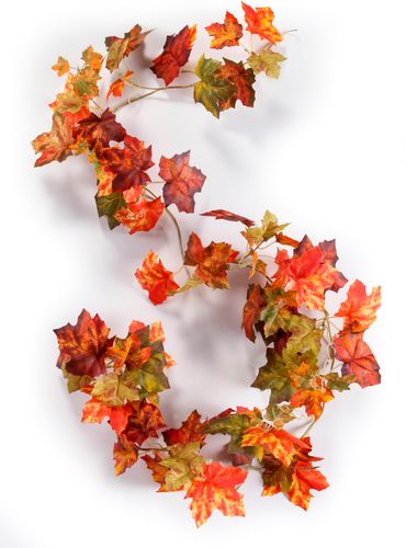 Ghirlanda artificiale con foglie autunnali (Rosso) - bpc living bonprix collection
