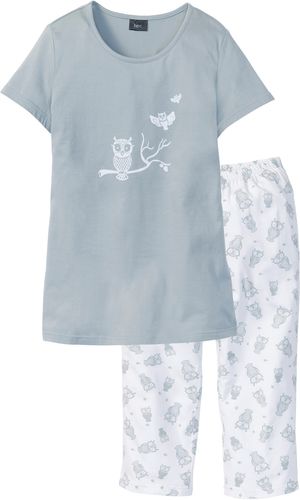 Pigiama con pinocchietto (Grigio) - bpc bonprix collection