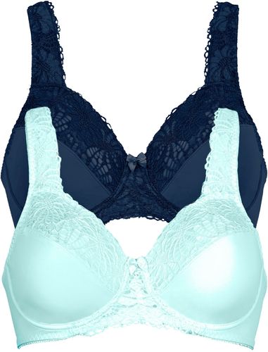 Reggiseno minimizer con ferretto (pacco da 2) (Blu) - bpc selection