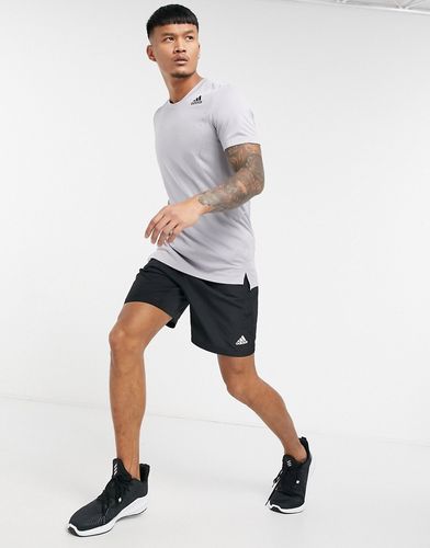 adidas Training t-shirt in gray-Green