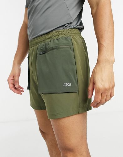 4505 running shorts with utility pocket-Green