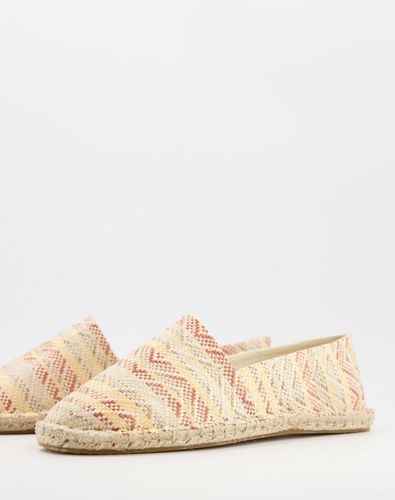 espadrille in basketweave with Aztec print-Multi