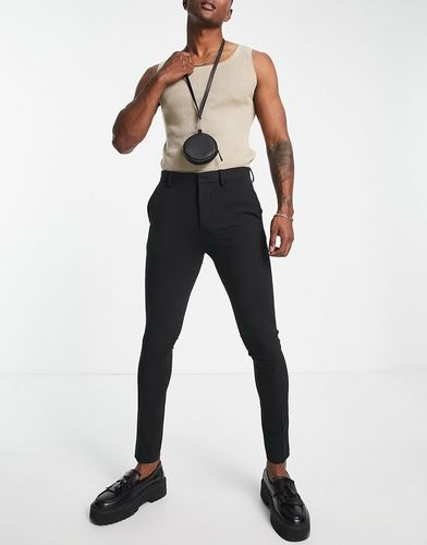 extreme super skinny smart pant in black