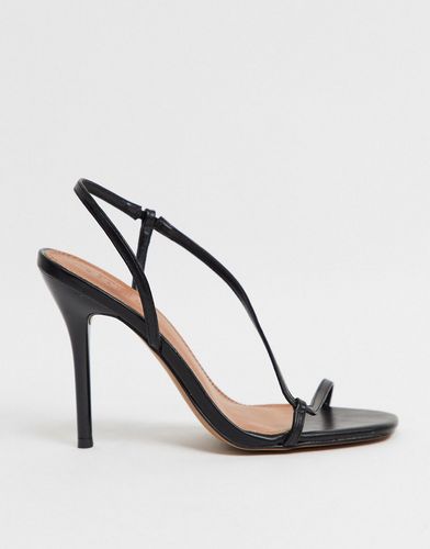 Nevada strappy heeled sandals in black