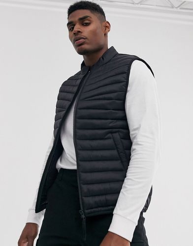 puffer vest in black