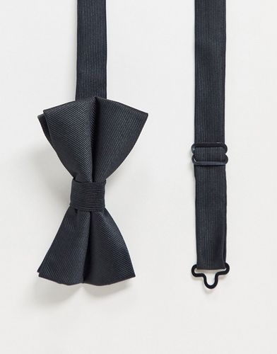 satin bow tie in black