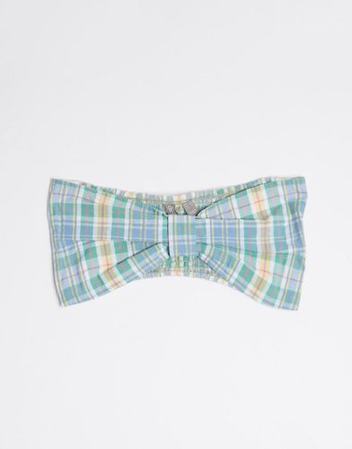 seersucker picnic check bandeau two-piece in multi