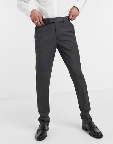 skinny smart pants in charcoal-Gray