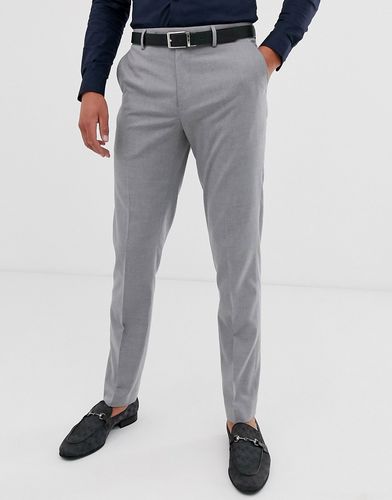 skinny smart pants in gray-Grey