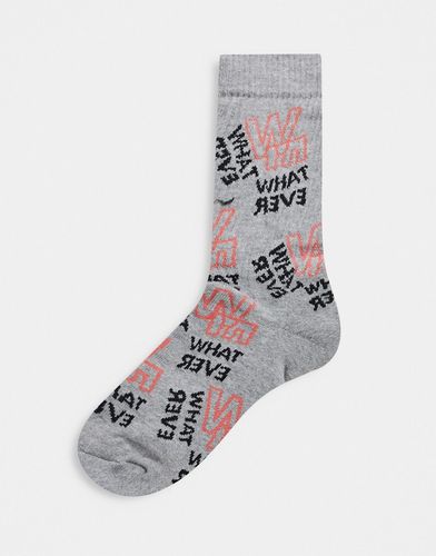 sport socks with whatever print monogram-Multi