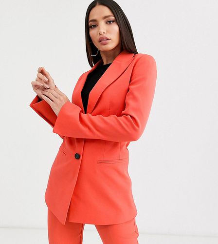 ASOS DESIGN Tall - Pop - Blazer da abito sciancrato-Rosso