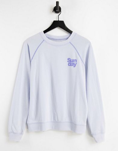 Salt & Sweat - Felpa oversize blu