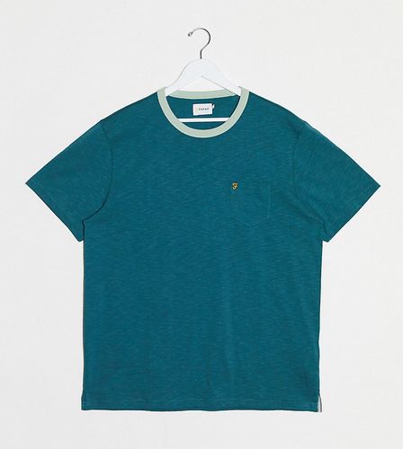 Groove ringer t-shirt in teal-Green
