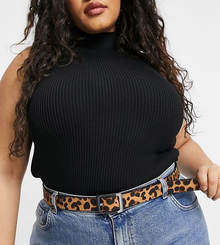 belt in leopard print-Multi