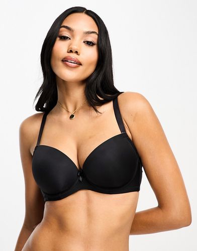 Ivory Rose - Reggiseno T-shirt bra coppe grandi nero tinta unita