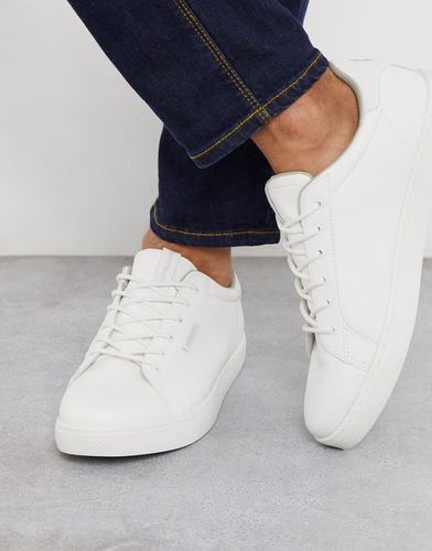 classic faux leather sneaker in white