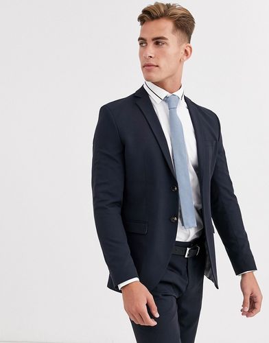 Premium super slim fit super stretch suit jacket in navy