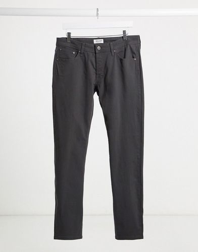 slim fit jeans in dark gray-Grey