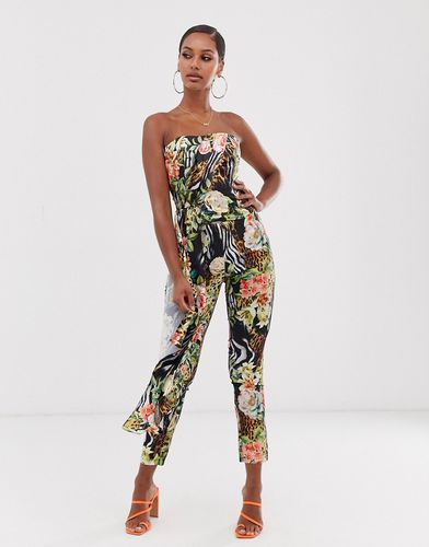 cigarette pants two-piece in tropical print-Multi