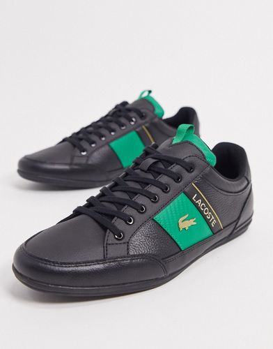 chaymon side stripe sneakers in black