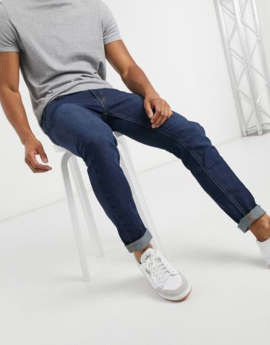 Luke slim tapered jeans in dark brisbee-Blue