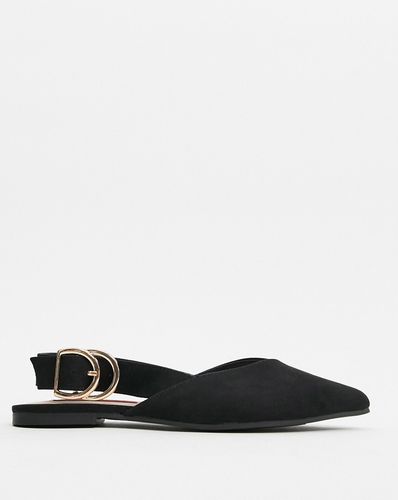 slingback ballet flats in black