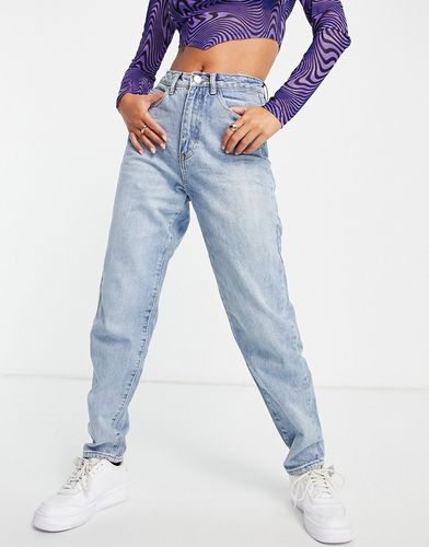 Riot - Mom jeans lavaggio stone wash blu