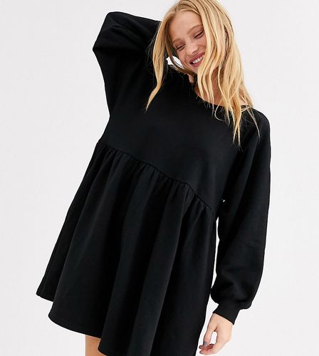 mini smock dress in black