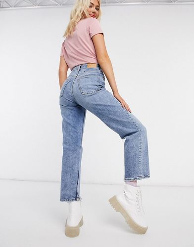 Zami - Jeans corti dritti con vita molto alta blu vintage