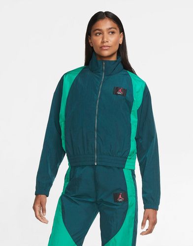 Nike Jordan Statement Essentials woven track jacket in teal-Green