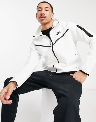 Tech Fleece full-zip hoodie in white