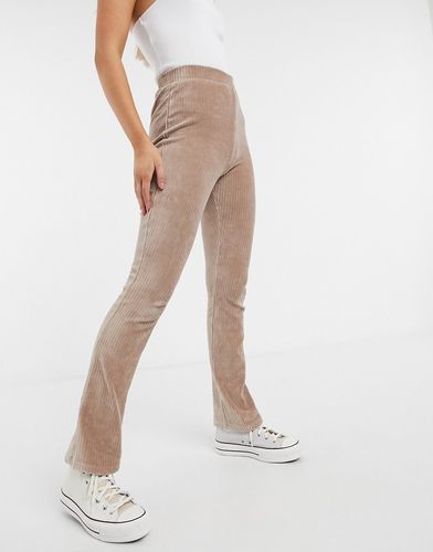 high waisted pant in beige