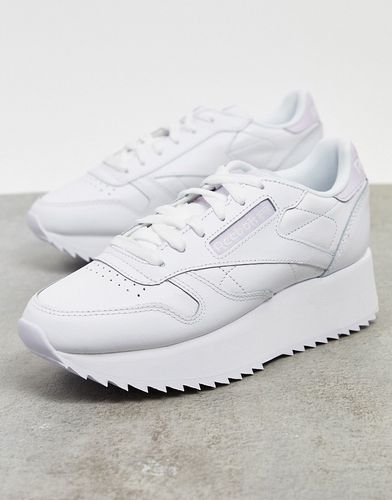 Classic Leather Double sneakers in white