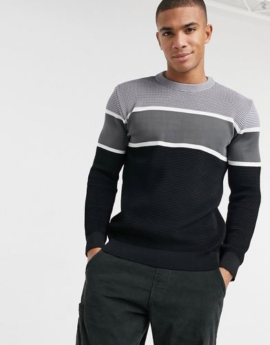 knitted sweater in gray-Grey