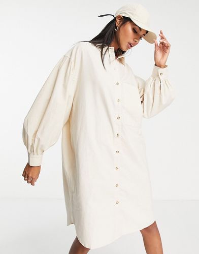 Cecile - Vestito camicia color crema-Bianco