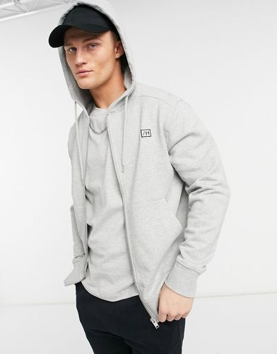 Corey hooded zip thru sweatshirt-Grey