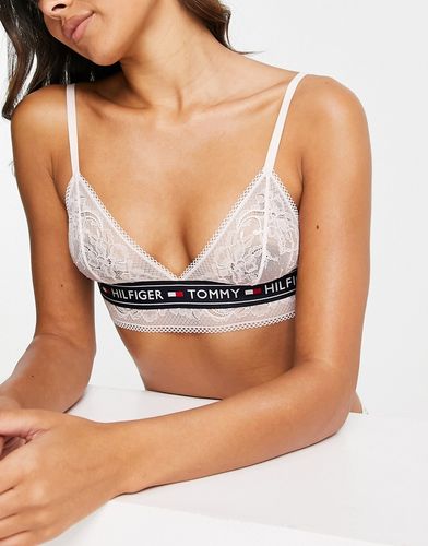 Authentic Lace - Brassière a triangolo in pizzo rosa