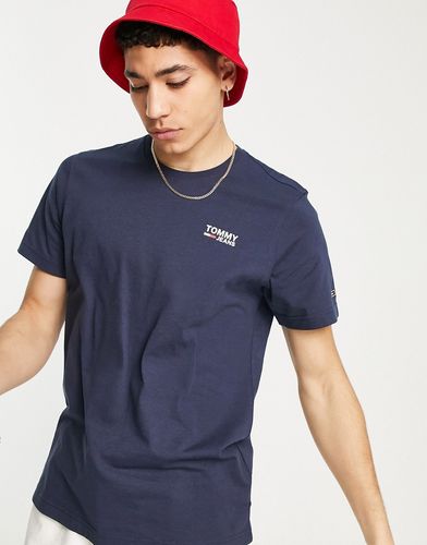 flag logo T-shirt in navy