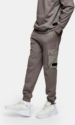 Ltd cargo sweatpants in charcoal gray-Grey