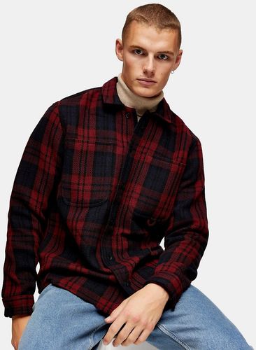 overshirt in red check