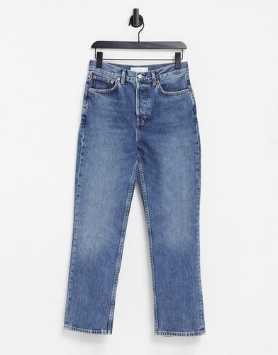 Dad jeans lavaggio medio-Blu