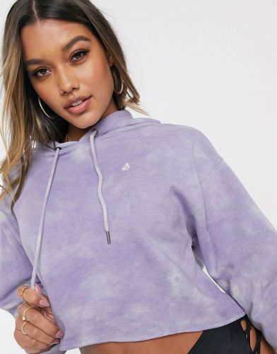 Clouded Hoodie in washed lilac-Purple