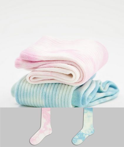 Eleven - Confezione da due paia di calzini multicolore tie dye